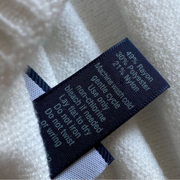 Daytrip Surplice Top Ribbed Soft Slouchy White Boho Stretch Vacation - Picture 8 of 11